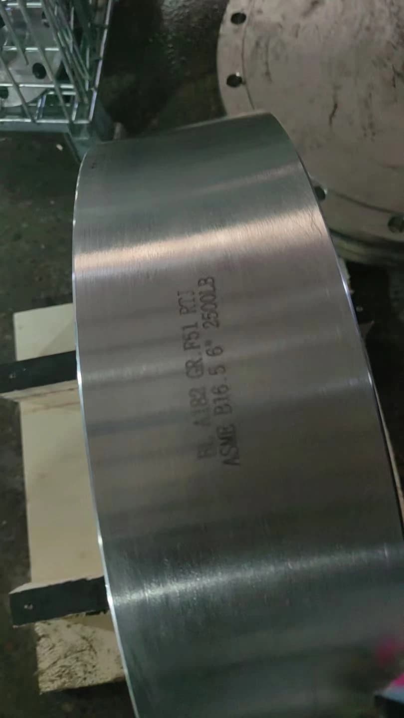 A182 GR. F51 RTJ RF ASME B16.5 6 6" بلائنڈ فلینج 4